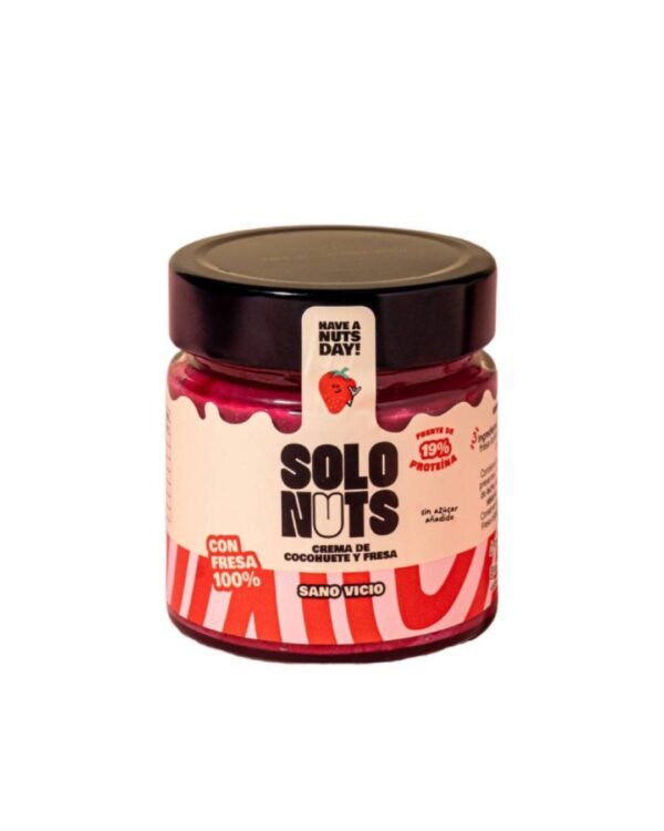 Crema de cacahuete y fresa